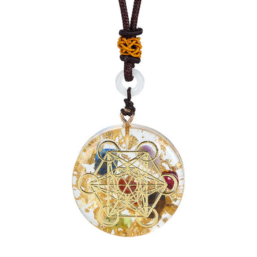 Healing 7 Chakra Orgonite Necklace